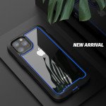 Wholesale iPhone 11 (6.1in) Clear Dual Defense Case (Blue)